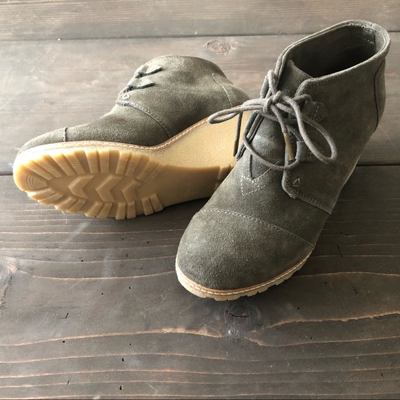 Toms Wedge Booties - Picture 3 of 7